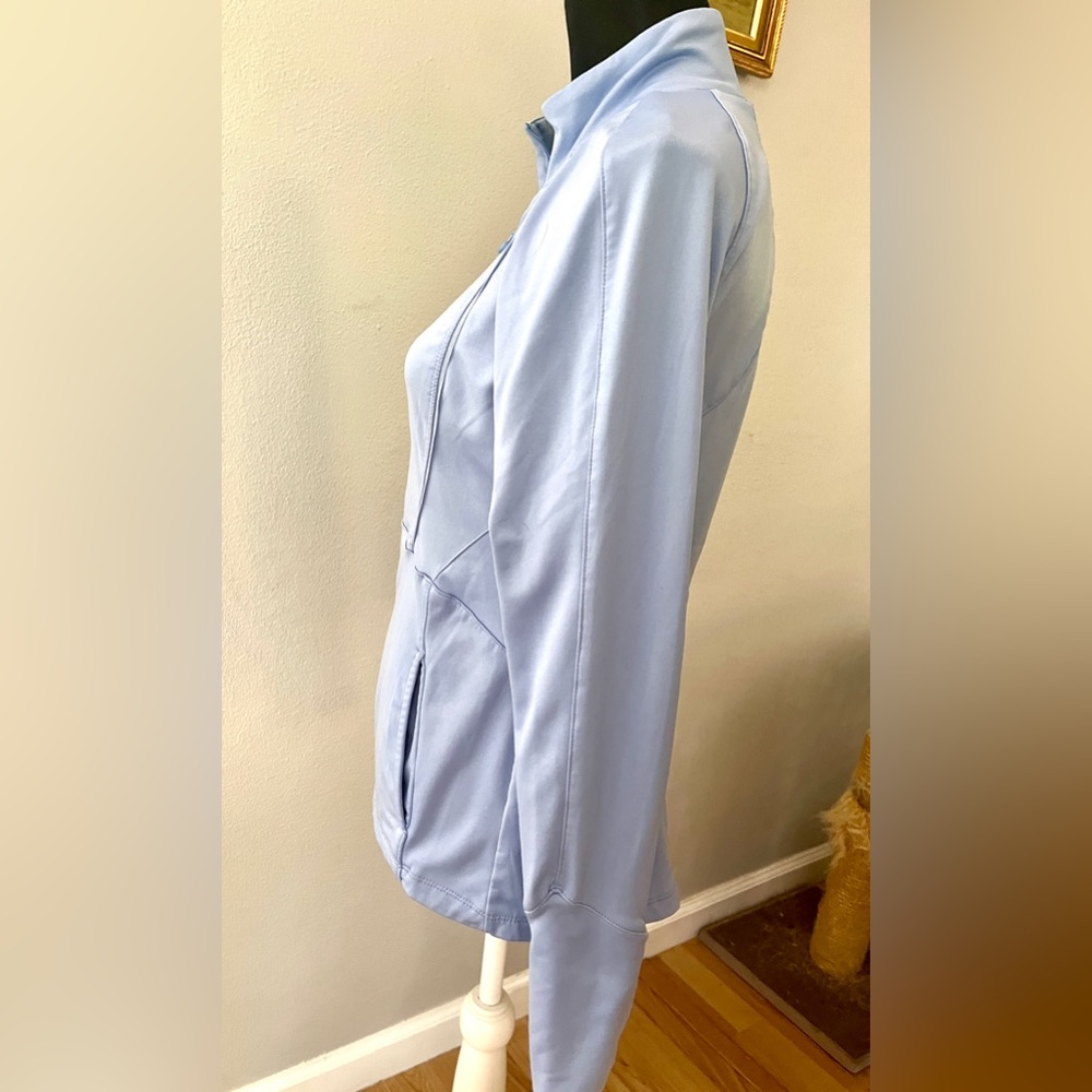 Apana Women's Soft Blue Zip-Up Jacket - Picture 2 of 7